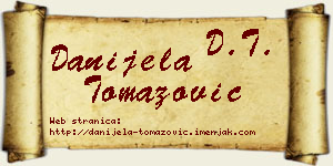 Danijela Tomazović vizit kartica
